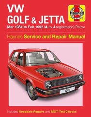 VW Golf & Jetta Mk 2 Petrol (Mar 84 - Feb 92) Haynes Repair Manual цена и информация | Энциклопедии, справочники | kaup24.ee