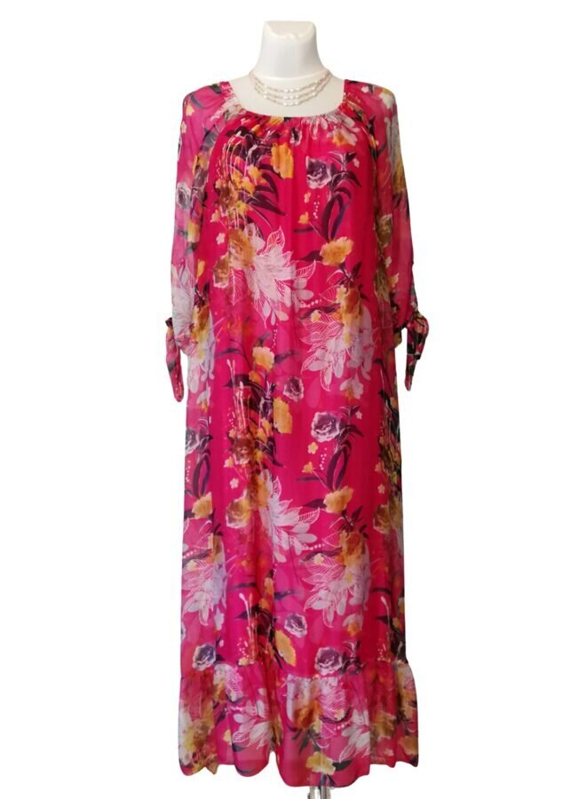 Siidist kleit koos lillemustriga naistele New Collection hind ja info | Kleidid | kaup24.ee