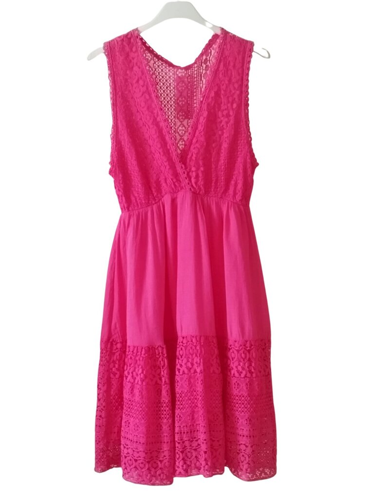 Naiste puuvillane kleit Pink Black hind ja info | Kleidid | kaup24.ee
