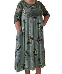 Viskoosist lillemustriga kleit naistele New Collection цена и информация | Платья | kaup24.ee