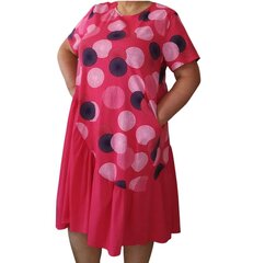 Хлопковое повседневное платье для женщин New Collection, розовое (фуксия) цена и информация | Платья | kaup24.ee