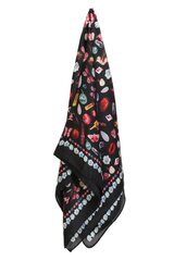 AMARONI musta värvi kirju kaelarätik SCARF061-ONE SIZE цена и информация | Воротник из шерсти мерино/ шарф серый InAvati AC010195-1 | kaup24.ee