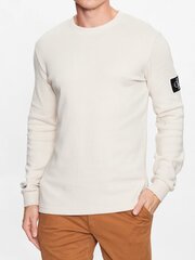 CALVIN KLEIN JEANS Waffle LS Eggshell 560076575 цена и информация | Мужские футболки | kaup24.ee