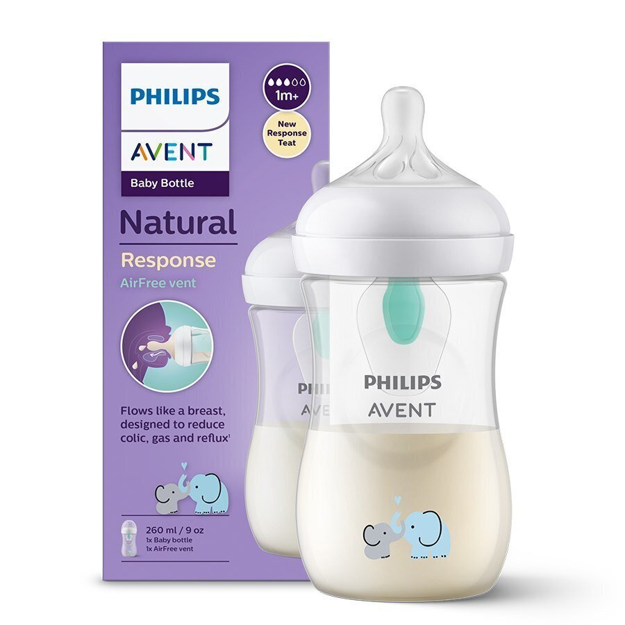 Pudel Philips Avent Natural SCY673/81, 260 ml hind ja info | Lutipudelid ja aksessuaarid | kaup24.ee