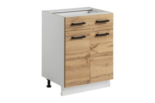 Кухонный шкафчик Rita 60/81 1 2D, светло коричневый цвет цена и информация | Кухонные шкафчики | kaup24.ee