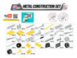 Metallist konstruktori komplekt Technok 9031, 225 tk. цена и информация | Klotsid ja konstruktorid | kaup24.ee