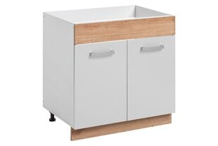 Кухонный шкаф для мойки Ava 80/81 2D, белый цена и информация | Кухонные шкафчики | kaup24.ee