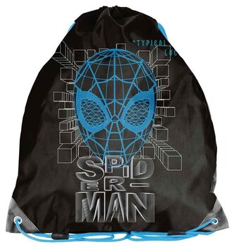 Мешок для спортивной одежды Paso Человек-Паук (Spiderman) SP23AA-712, черно-синий цена и информация | Школьные рюкзаки, спортивные сумки | kaup24.ee
