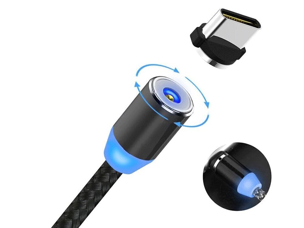 Magnetic Micro-USB - USB-C цена и информация | Mobiiltelefonide kaablid | kaup24.ee