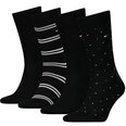Мужские носки Tommy Hilfiger 4 шт. в подарочной упаковке, черный цвет