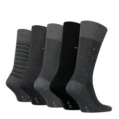 Мужские носки Tommy Hilfiger 5шт в подарочной коробке, темно-серый цвет цена и информация | Мужские носки | kaup24.ee