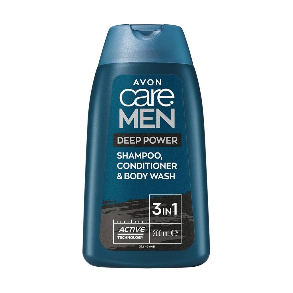 Šampoon ja dušigeel Avon Care Men "3 in 1", 200 ml цена и информация | Šampoonid | kaup24.ee