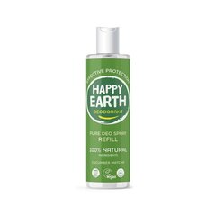 Happy Earth 100% looduslik värskendava kurgi ja matcha lõhnaga deodorant, täitepakend, 300ml цена и информация | Дезодоранты | kaup24.ee