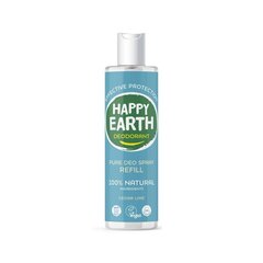 Happy Earth 100% looduslik seedri ja laimi lõhnaga deodorant, täitepakend, 300ml цена и информация | Дезодоранты | kaup24.ee