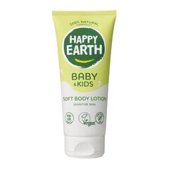 Happy Earth 100% looduslik pehmendav ihupiim beebidele ja lastele, 200 ml hind ja info | Laste ja ema kosmeetika | kaup24.ee