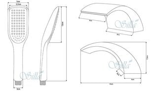 3-osaline vannisegisti Silla SEM-1008 цена и информация | Смесители | kaup24.ee