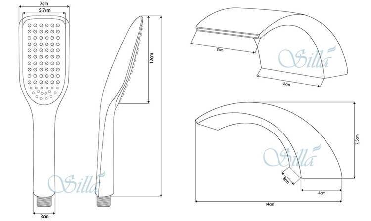 3-osaline vannisegisti Silla SEM-1008 hind ja info | Vannitoa segistid | kaup24.ee