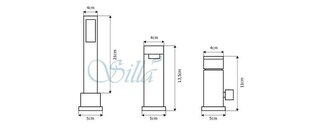 3-osaline vannisegisti Silla S-1032B hind ja info | Vannitoa segistid | kaup24.ee