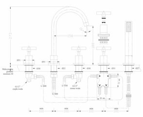 5-osaline vannisegisti Silla SEM-1104 цена и информация | Смесители | kaup24.ee