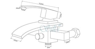 Vannisegisti Silla SEM-1012 hind ja info | Vannitoa segistid | kaup24.ee