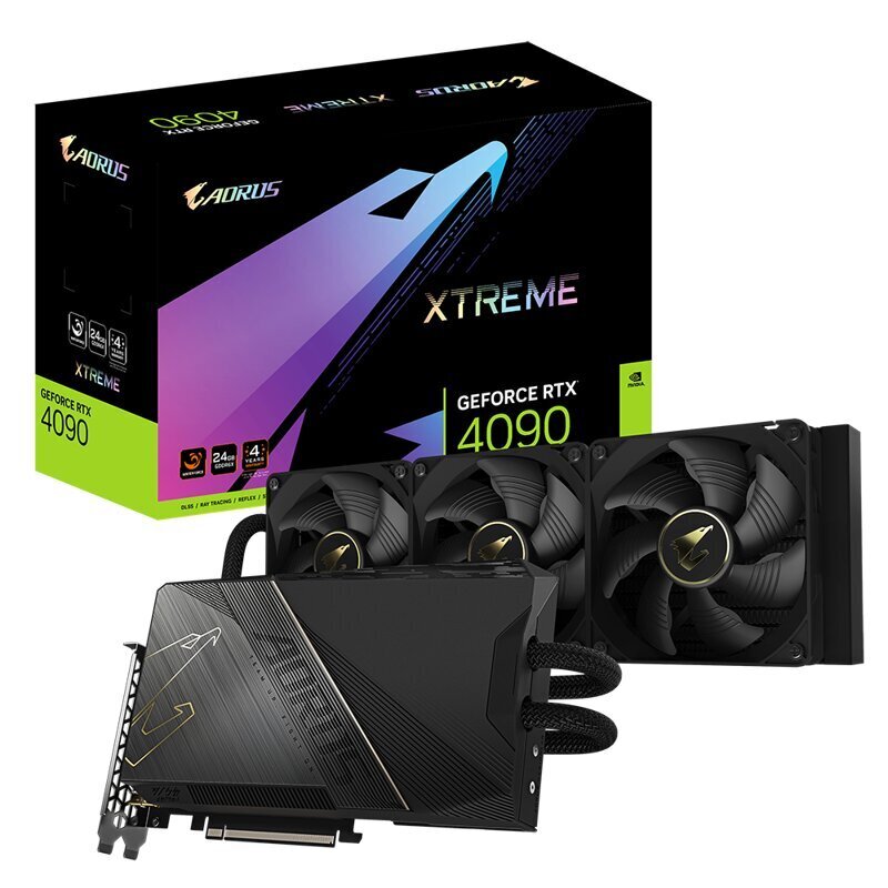Gigabyte AORUS GeForce RTX 4090 Xtreme Waterforce 24G (GV-N4090AORUSXW-24GD1.1) цена и информация | Videokaardid (GPU) | kaup24.ee