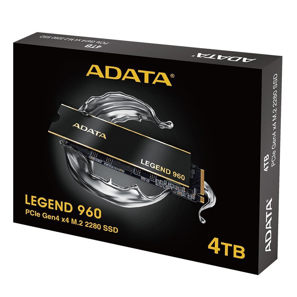 ADATA LEGEND 960 M.2 4000 GB PCI Express 4.0 3D NAND NVMe цена и информация | Sisemised kõvakettad (HDD, SSD, Hybrid) | kaup24.ee