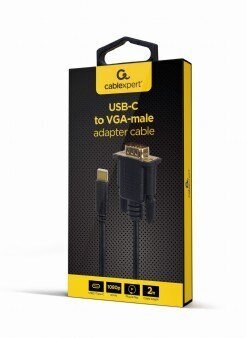 USB C-VGA Adapter GEMBIRD A-CM-VGAM-01 hind ja info | Kaablid ja juhtmed | kaup24.ee