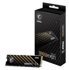 Disk SSD MSI SPATIUM M371 NVMe M.2 1TB цена и информация | Внутренние жёсткие диски (HDD, SSD, Hybrid) | kaup24.ee