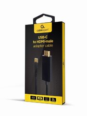 Gembird Кабель USB-C на HDMI, штекер, 4K, 60 Гц, 2 м цена и информация | Кабели и провода | kaup24.ee