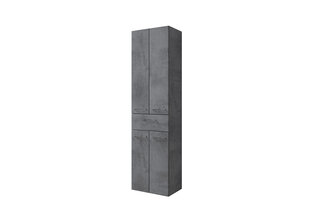 Высокий шкаф в ванную 945 темно-серый цена и информация | Шкафчики для ванной | kaup24.ee