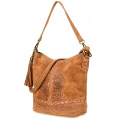 Кожаная женская сумка, коричневая цена и информация | Женские сумки | kaup24.ee
