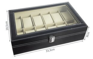 Jewelry box with 12 compartments цена и информация | Детали интерьера | kaup24.ee
