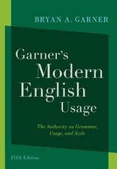 Garner's Modern English Usage 5th Revised edition hind ja info | Võõrkeele õppematerjalid | kaup24.ee
