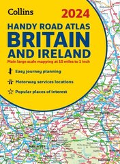 2024 Collins Handy Road Atlas Britain and Ireland: A5 Spiral New edition цена и информация | Путеводители, путешествия | kaup24.ee