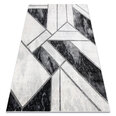 ковер EMERALD эксклюзивный 81953 гламур, стильный Мрамор, геометричес черный / бряный