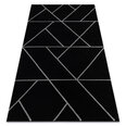 ковер EMERALD эксклюзивный 7543 гламур, стильный геометричес черный / бряный
