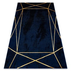 ковер EMERALD эксклюзивный 1022 гламур, стильный геометричес темно-синий / золото цена и информация | Ковры | kaup24.ee