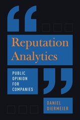Reputation Analytics: Public Opinion for Companies 1 hind ja info | Majandusalased raamatud | kaup24.ee