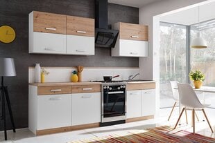Комплект кухонных шкафчиков Ava, белый цвет цена и информация | Кухонные гарнитуры | kaup24.ee