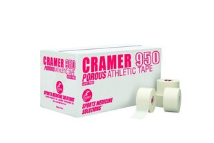 Cramer sportlik mitteelastne teip Cramer 950, 5 cm x 13,7 m, valge цена и информация | Ортезы и бандажи | kaup24.ee