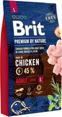 Корм для собак Brit Premium By Nature L Adult 8 кг цена и информация | Сухой корм для собак | kaup24.ee