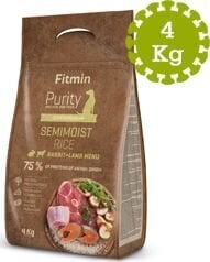 Полувлажный корм для взрослых собак FITMIN Purity Rice Semimoist Rabbit & Lamb 4 кг цена и информация | Сухой корм для собак | kaup24.ee