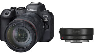 Canon EOS R6 Mark II + RF 24-105mm f/4L IS USM + Mount Adapter EF-EOS R цена и информация | Фотоаппараты | kaup24.ee