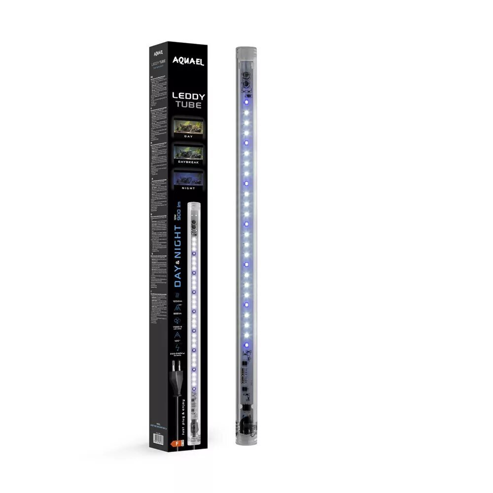 Akvaariumi valgustus Aquael Leddy Tube Sunny LED, 10 W hind ja info | Akvaariumid ja seadmed | kaup24.ee