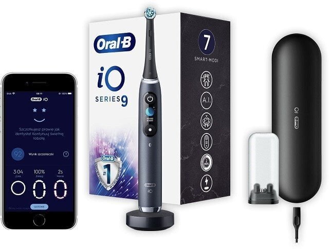 Oral-B iO Series 9 Black Onyx hambahari hind ja info | Elektrilised hambaharjad | kaup24.ee