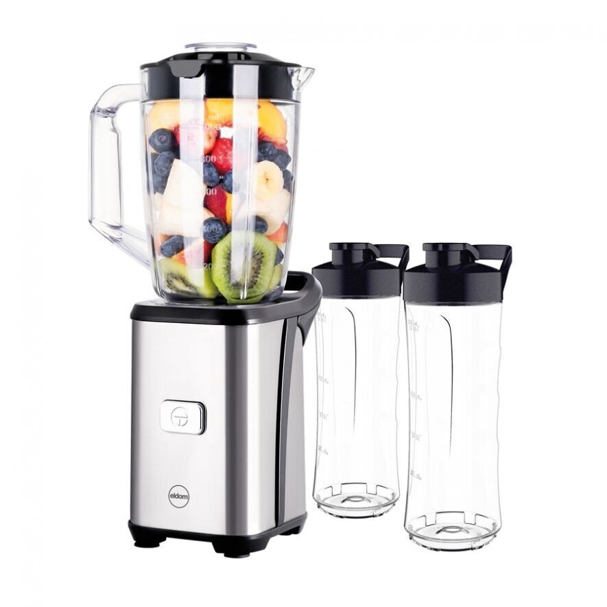 ELDOM Standblender, JAAR personaalne blender, 2 ühes, 2 x 600 ml pudelit, 350 W цена и информация | Blenderid | kaup24.ee