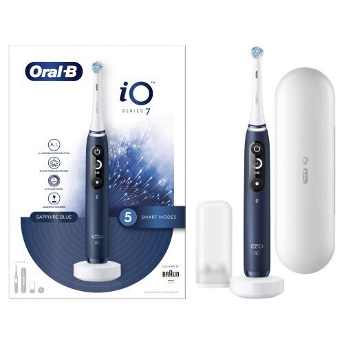 Oral-B iO7 Series Sapphire Blue цена и информация | Elektrilised hambaharjad | kaup24.ee