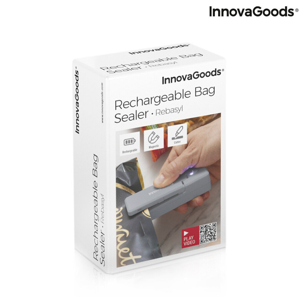Taaslaetav magnetiline koti sulgemise seade koos lõikuriga Rebasyl InnovaGoods цена и информация | Vaakumpakendajad | kaup24.ee