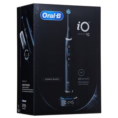 ORAL-B iO Series 10 Cosmic Black elektriline hambahari + iO Sense laadija must цена и информация | Электрические зубные щетки | kaup24.ee