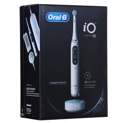 ORAL-B iO Series 10 Stardust White Elektriline hambahari + iO Sense laadija valge цена и информация | Электрические зубные щетки | kaup24.ee